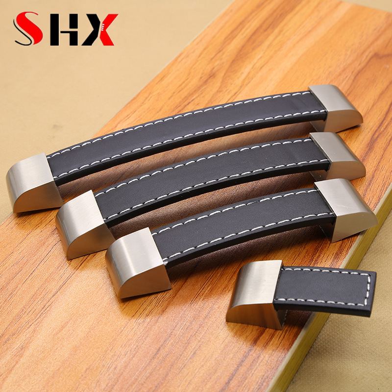 Furniture Grade Hardware - มือจับหนังคุณภาพสูงทันสมัย สำหรับเฟอร์นิเจอร์ ตู้ ลิ้นชัก ประตู กระเป๋าเดินทาง