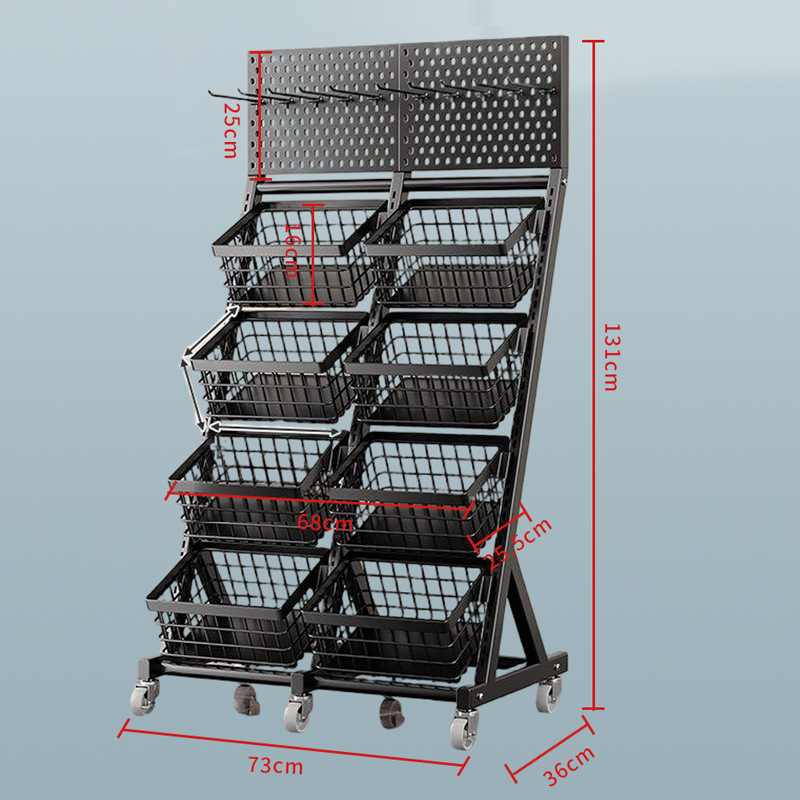 Furniture Hardware Stores - ชั้นวางขนมซุปเปอร์มาร์เก็ต ชั้นวางของในร้านสะดวกซื้อ ชั้นวางเครื่องดื่มและอาหารสำหรับร้านค้า ชั้นวางแบบเคลื่อนย้ายได้หลายชั้น