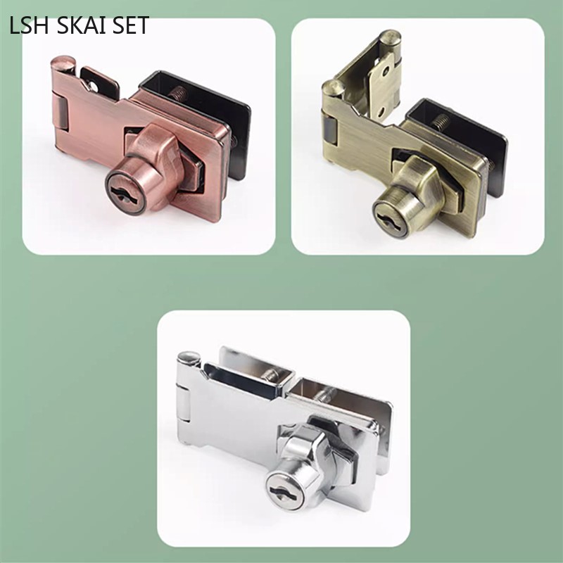ชุดล็อกประตูกระจกแบบไม่เจาะล็อ - Furniture Hardware Stores บทวิจารณ์และราคา