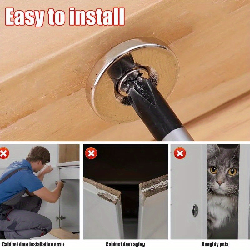 ชุดแม่เหล็กยึดประตู 4 ชิ้น แม่ - Magnetic Catch Door บทวิจารณ์และราคา