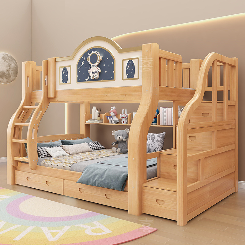 เตียงไม้จริงสองชั้น เตียงแม่ลู - Furniture Hardware Lowes บทวิจารณ์และราคา