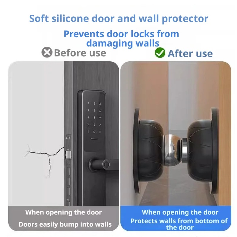 ที่กั้นประตูซิลิโคนแบบไม่ต้องเ - Magnetic Catch Door บทวิจารณ์และราคา