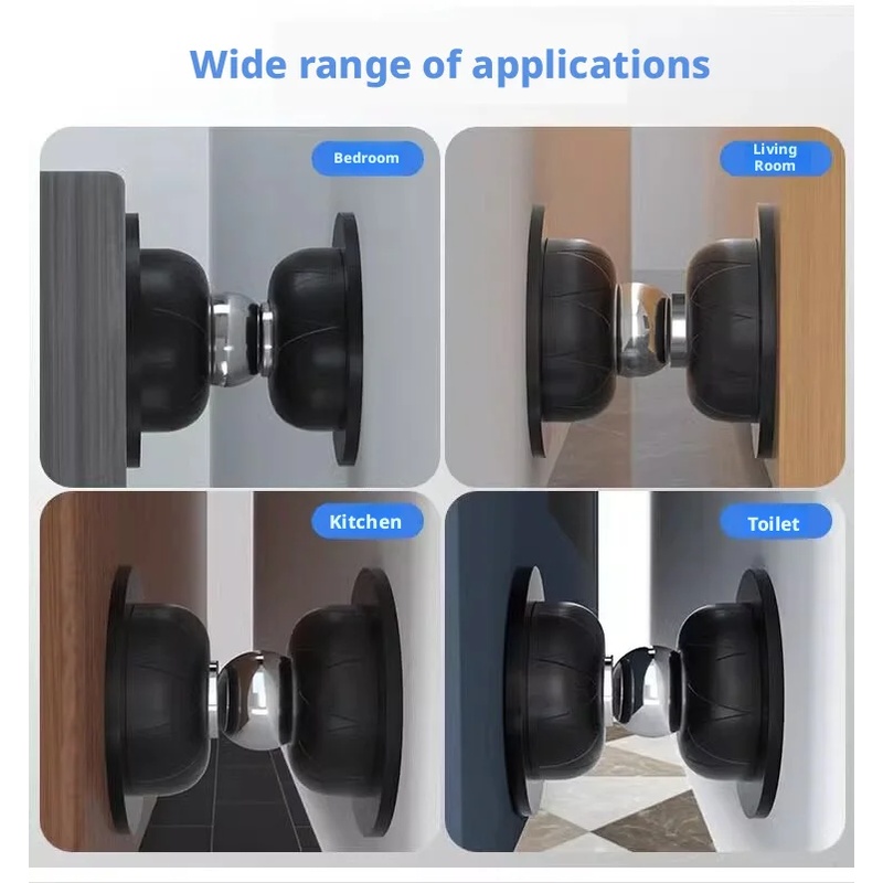 ที่กั้นประตูซิลิโคนแบบไม่ต้องเ - Magnetic Catch Door บทวิจารณ์และราคา