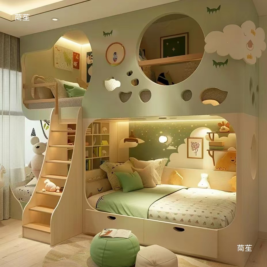 เตียงเด็กไม้จริง เตียงสองชั้นส - Furniture Hardware Lowes บทวิจารณ์และราคา