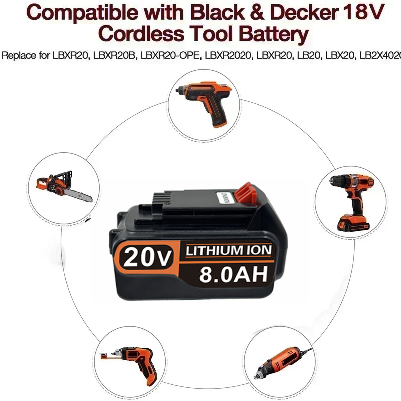 แบตเตอรี่ทดแทนลิเธียม 3.0Ah-8. - Black+Decker Tool Cordless บทวิจารณ์และราคา